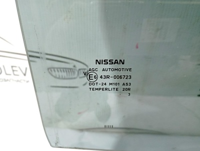 Стекло двери задней правой Qashqai (J10) 2006-2014 ШТАТНАЯ ТОНИРОВКА    82300EY10A
