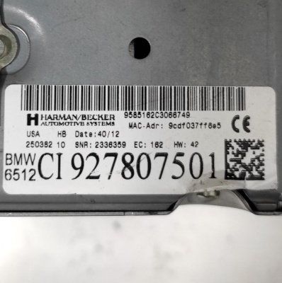 Магнитола BMW X5 E70 X5E70 65129278075