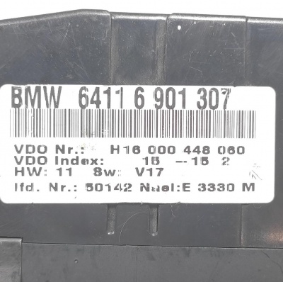 Панель управления кондиционером BMW 7 E38 64116901307