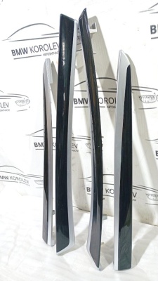 Накладки (комплект) 5-serie F10/F11 2009-2016 МОЛДИНГИ ОБШИВКИ ДВЕРИ   51427225525 F10 51427225525