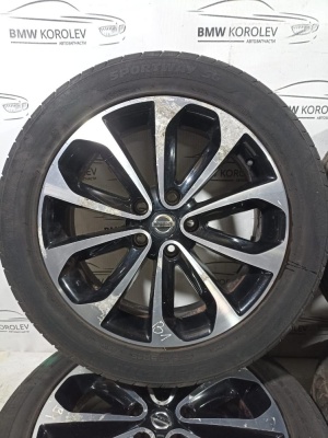 Диски колесные легкосплавные (комплект) NISSAN QASHQAI+2 (JJ10) (2008-2014) 18" 6.5J ET40 5X114.3X66.1  D0300JD18B  D0300JD18B