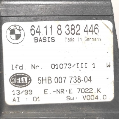 Панель управления кондиционера BMW 3 E46 64118382446