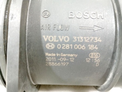 Расходомер воздуха (массметр) XC90 2002-2015 2.4TDI D5244T4    31331525