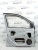 Дверь передняя левая серебро Getz  Getz 760031C020