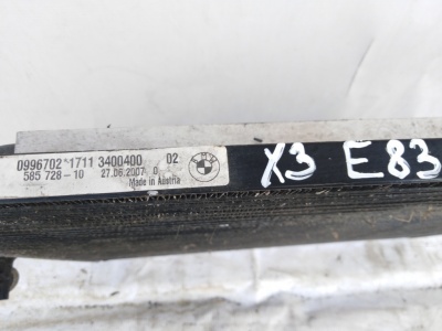 Радиатор кондиционера X3 E83 M54 17113400400