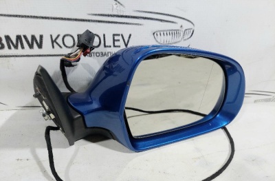 Зеркало правое синее Octavia (A5 1Z-) 2004-2013 6 КОНТАКТОВ    1Z2857508M
