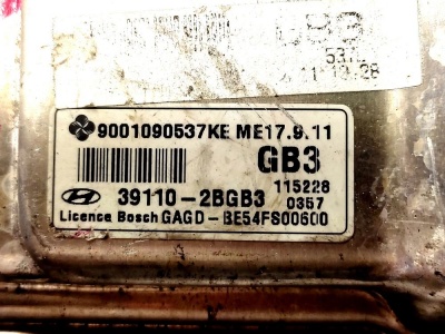 Блок управления двигателем G4FA Hyundai i30 (2012-2017) 391102BGB3