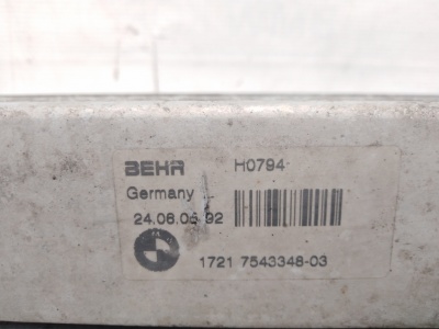Масляный радиатор X5 E53 N62 17217543348