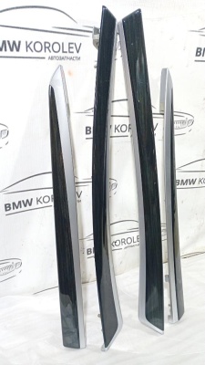 Накладки (комплект) 5-serie F10/F11 2009-2016 МОЛДИНГИ ОБШИВКИ ДВЕРИ   51427225525 F10 51427225525