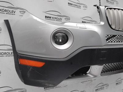 Бампер передний (серебристый)  BMW X3 E83 LCI X3E83 51113436454